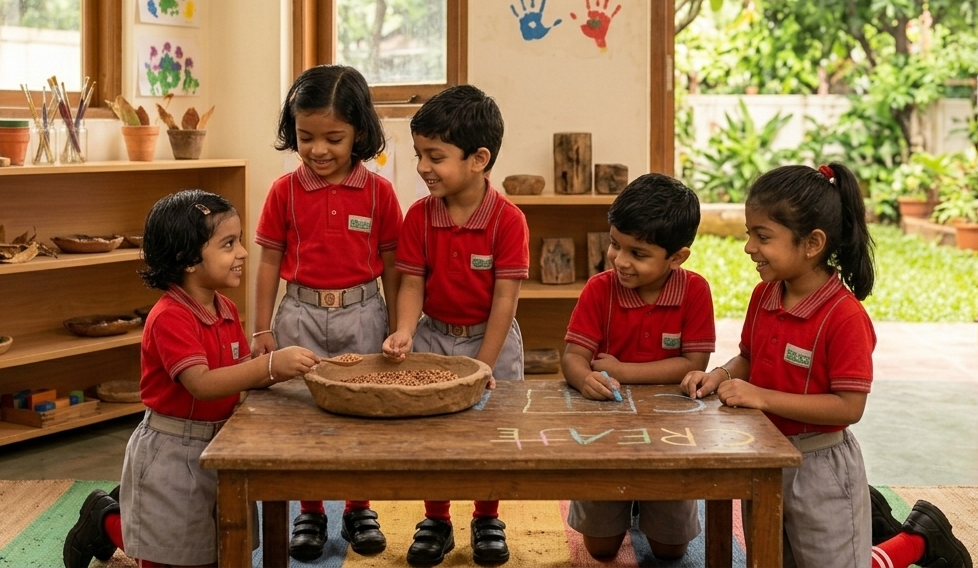 Child reading book